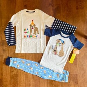 NWT Gymboree Pajama Set & Birthday Shirt Lot